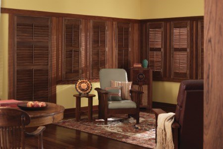 Brown shutters